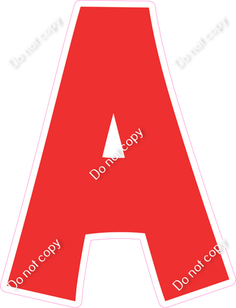 KG 23.5" Individuals - Flat Red A