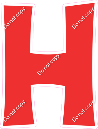 KG 23.5" Individuals - Flat Red H