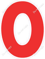 KG 23.5" Individuals - Flat Red O