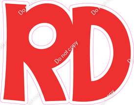 KG 23.5" Individuals - Flat Red RD