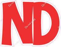 KG 23.5" Individuals - Flat Red ND