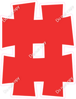 KG 23.5" Individuals - Flat Red #