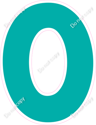 KG 23.5" Individuals - Flat Teal O