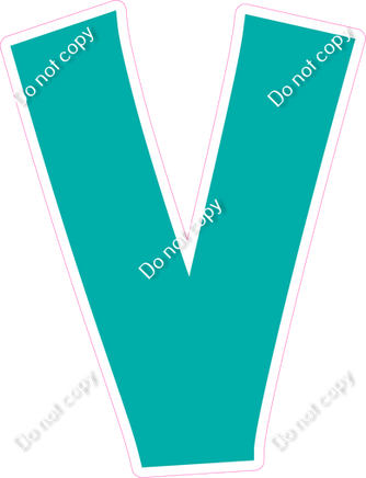 KG 23.5" Individuals - Flat Teal V