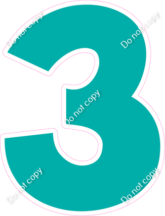 KG 23.5" Individuals - Flat Teal 3