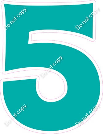 KG 23.5" Individuals - Flat Teal 5