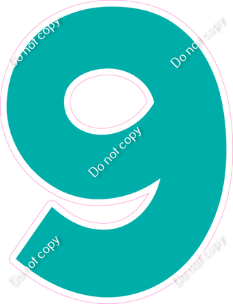 KG 23.5" Individuals - Flat Teal 9