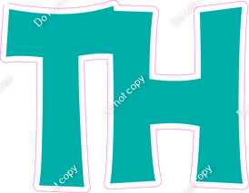 KG 23.5" Individuals - Flat Teal TH