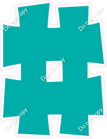 KG 23.5" Individuals - Flat Teal #