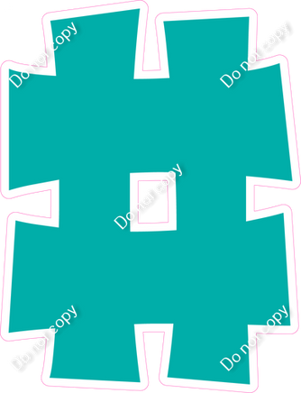 KG 23.5" Individuals - Flat Teal #