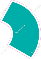 KG 23.5" Individuals - Flat Teal Apostrophe