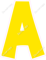 KG 23.5" Individuals - Flat Yellow A