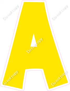 KG 23.5" Individuals - Flat Yellow A