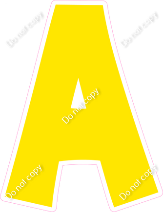 KG 23.5" Individuals - Flat Yellow A