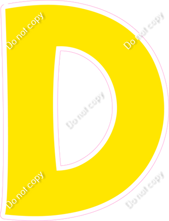 KG 23.5" Individuals - Flat Yellow D