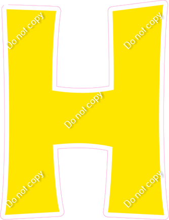 KG 23.5" Individuals - Flat Yellow H