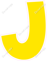 KG 23.5" Individuals - Flat Yellow J