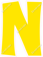 KG 23.5" Individuals - Flat Yellow N