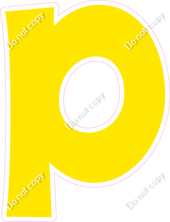 KG 23.5" Individuals - Flat Yellow P