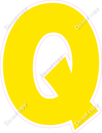 KG 23.5" Individuals - Flat Yellow Q