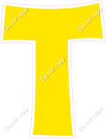 KG 23.5" Individuals - Flat Yellow T