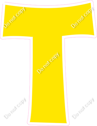 KG 23.5" Individuals - Flat Yellow T