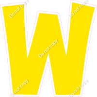 KG 23.5" Individuals - Flat Yellow W