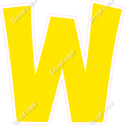 KG 23.5" Individuals - Flat Yellow W