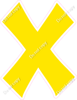 KG 23.5" Individuals - Flat Yellow X