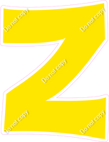 KG 23.5" Individuals - Flat Yellow Z