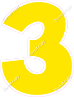 KG 23.5" Individuals - Flat Yellow 3