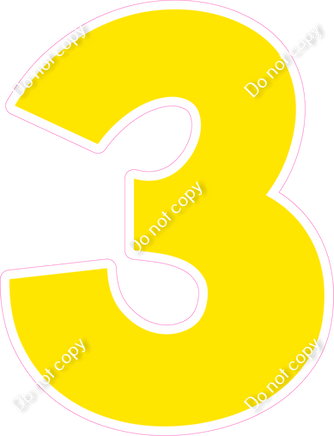 KG 23.5" Individuals - Flat Yellow 3