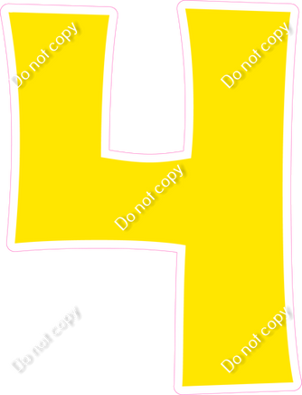 KG 23.5" Individuals - Flat Yellow 4