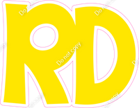 KG 23.5" Individuals - Flat Yellow RD