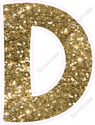 KG 23.5" Individuals - Gold Sparkle D