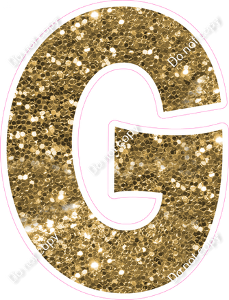 KG 23.5" Individuals - Gold Sparkle G