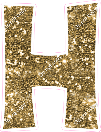 KG 23.5" Individuals - Gold Sparkle H