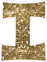 KG 23.5" Individuals - Gold Sparkle I