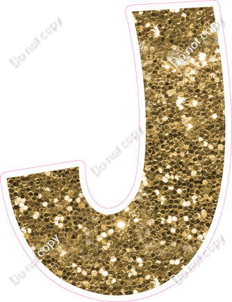 KG 23.5" Individuals - Gold Sparkle J