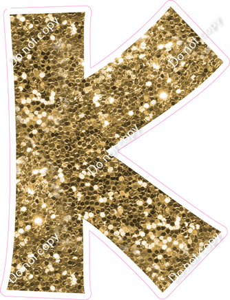 KG 23.5" Individuals - Gold Sparkle K