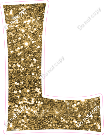 KG 23.5" Individuals - Gold Sparkle L