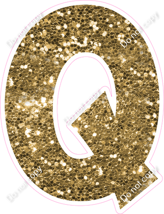 KG 23.5" Individuals - Gold Sparkle Q