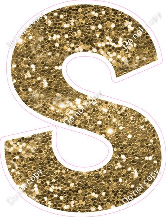 KG 23.5" Individuals - Gold Sparkle S
