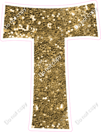 KG 23.5" Individuals - Gold Sparkle T