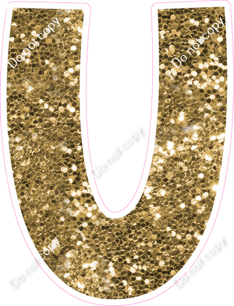 KG 23.5" Individuals - Gold Sparkle U