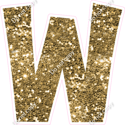KG 23.5" Individuals - Gold Sparkle W