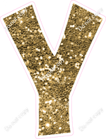 KG 23.5" Individuals - Gold Sparkle Y