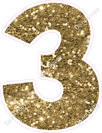 KG 23.5" Individuals - Gold Sparkle 3