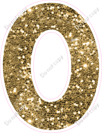 KG 23.5" Individuals - Gold Sparkle