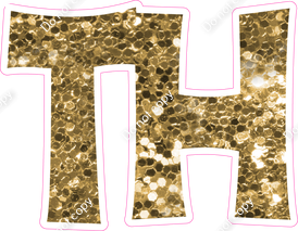 KG 23.5" Individuals - Gold Sparkle TH